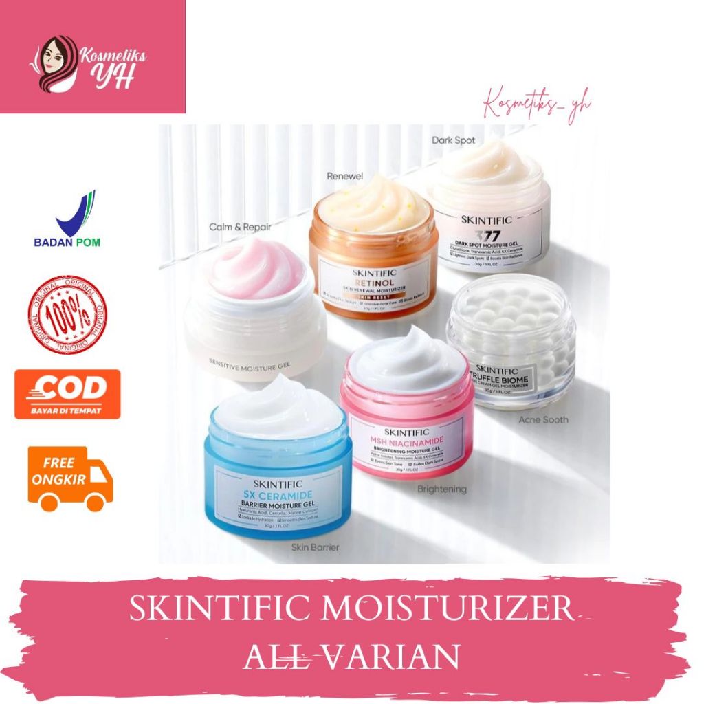SKINTIFIC MOISTURIZER ATAU SKINCARE SKINTIFIC DAN MOISTURIZER SKINTIFIC