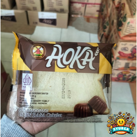 

Aoka Roti Panggang Stoberi, Keju, Vanila Pandan, Bluberi, Coklat Dus (isi 60 pcs @ 65g)