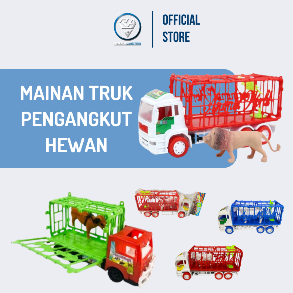 Mainan Anak Truck Isi Hewan Heavy Machine St2044 Truk Pengangkut Hewan Sapi Kurban Dan Hewan Lainya
