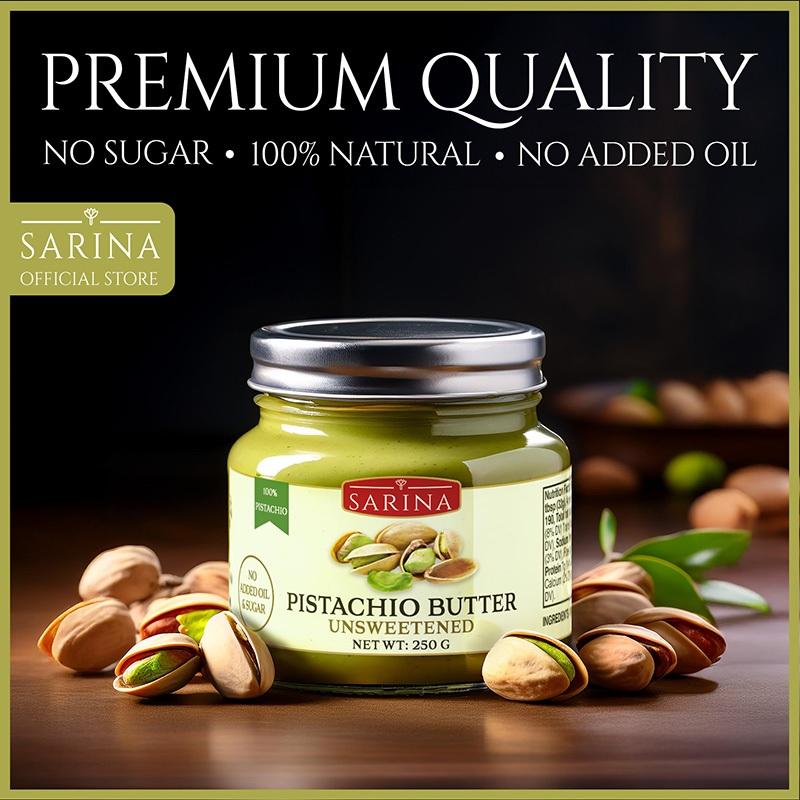 Pistachio Butter Premium - 100% Selai Kacang Pistachio Asli