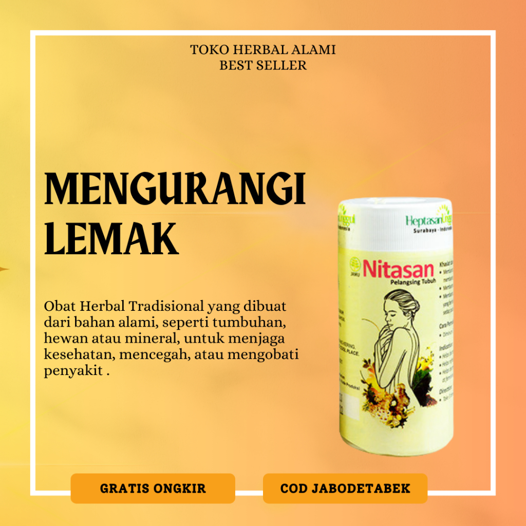 Obat herbal Pelangsing Tubuh secara alami - Nitasan Pelangsing Tubuh