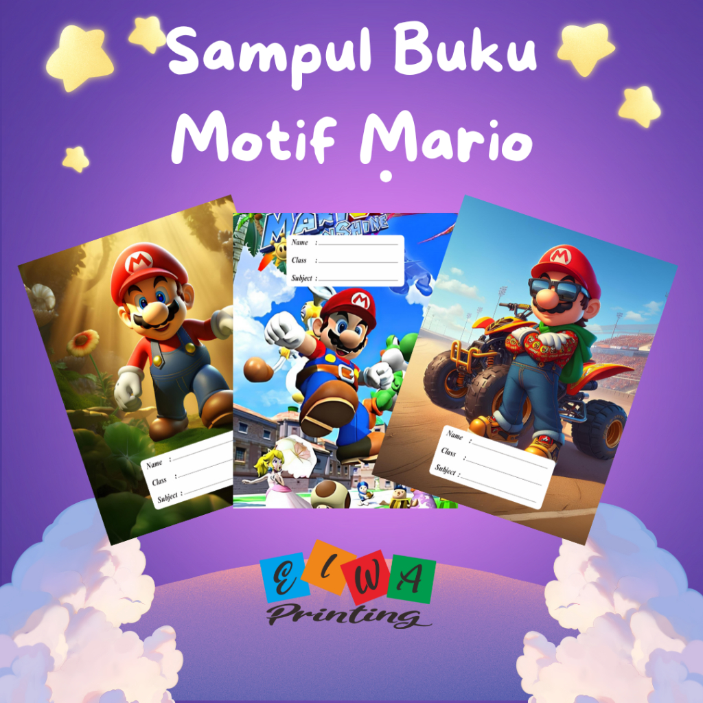 

(ISI 8 LEMBAR) SAMPUL BUKU TULIS SIDU CAMPUS BIGBOSS / SAMPUL BUKU MOTIF ESTETIK MARIO / Sampul Custom / SAMPUL BUKU AESTHETIC