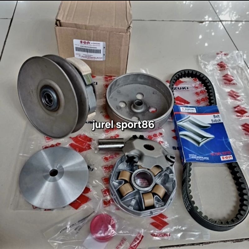 PAKETAN KOMPLIT CVT SUZUKI SPIN/SKYDRIVE/SKYWAVE ASLI