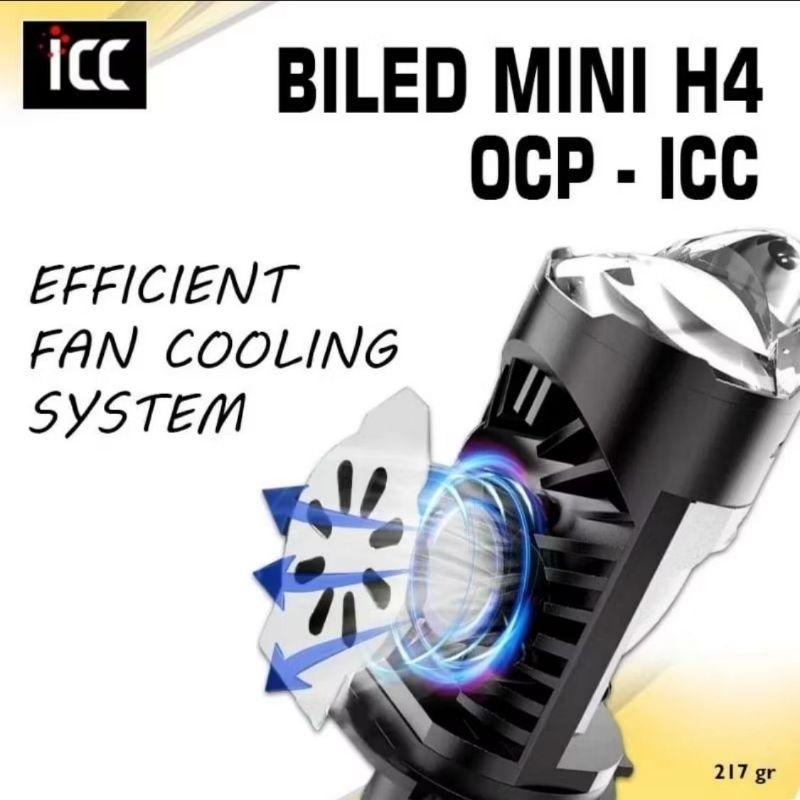 BILED MINI H4 MERK ICC 35 WATT MINI LASER H4