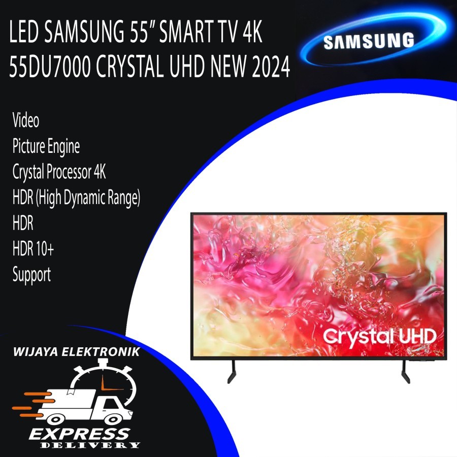 TV LED SAMSUNG 55DU7000 55INCH Smart TV NEW 2024 / Samsung LED 55DU7000