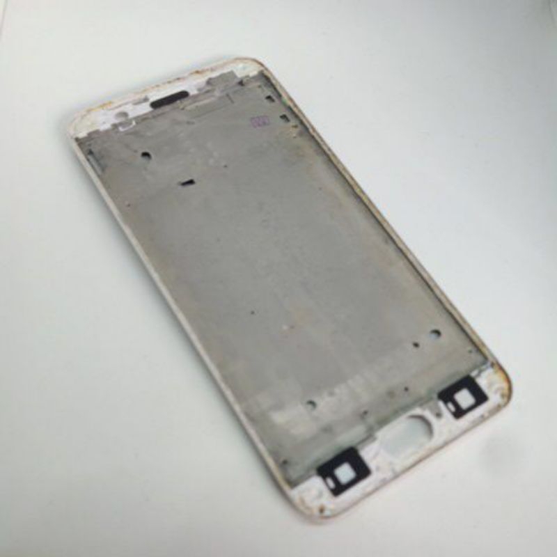 Frame Tatakan lcd Oppo f1s A59 bekas Copotan putih layak pakai