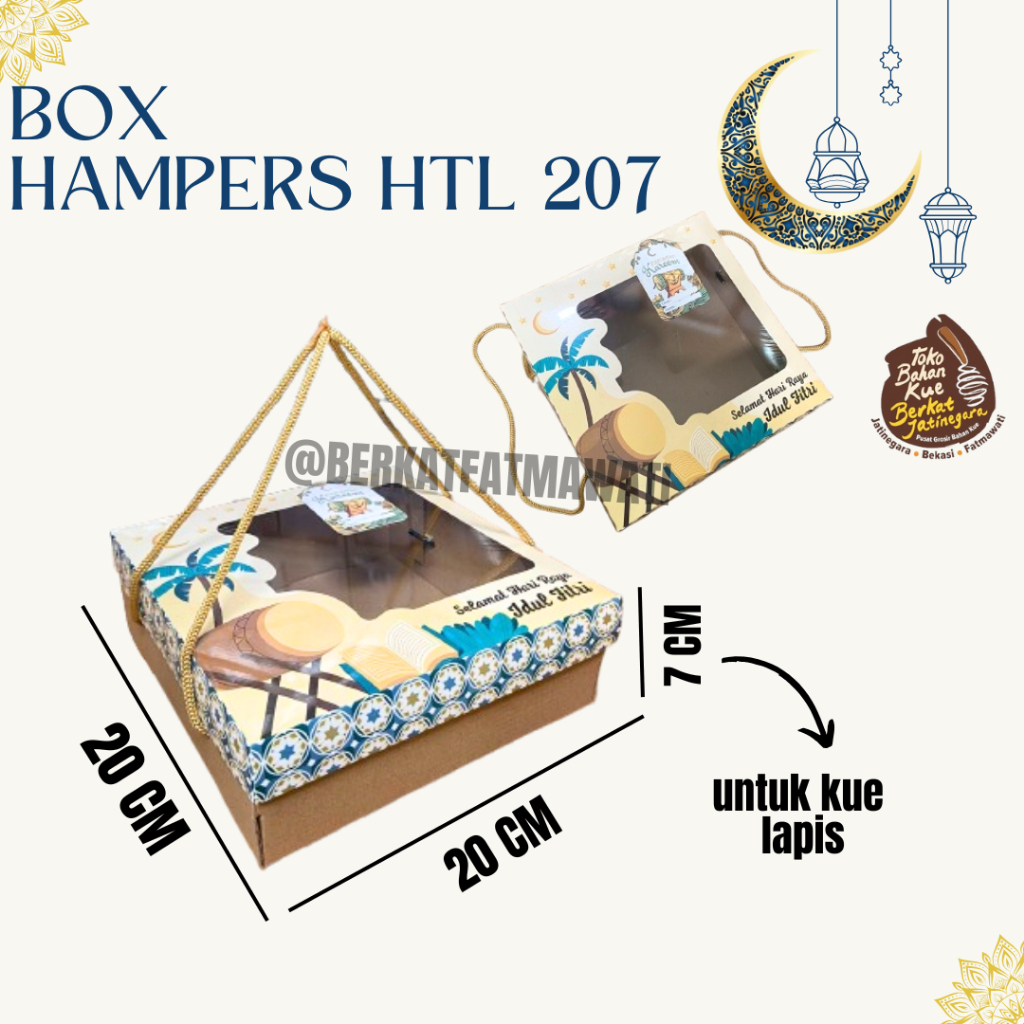 

BOX HAMPERS LEBARAN HLT / BOX LEBARAN LUCU - HLT 207 / DUS LEBARAN KUE LAPIS