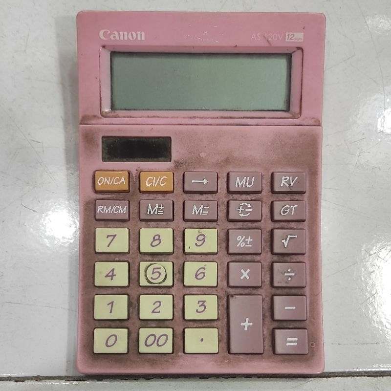 

Kalkulator Meja Canon AS 120V Pink Original RUSAK MATI TOTAL