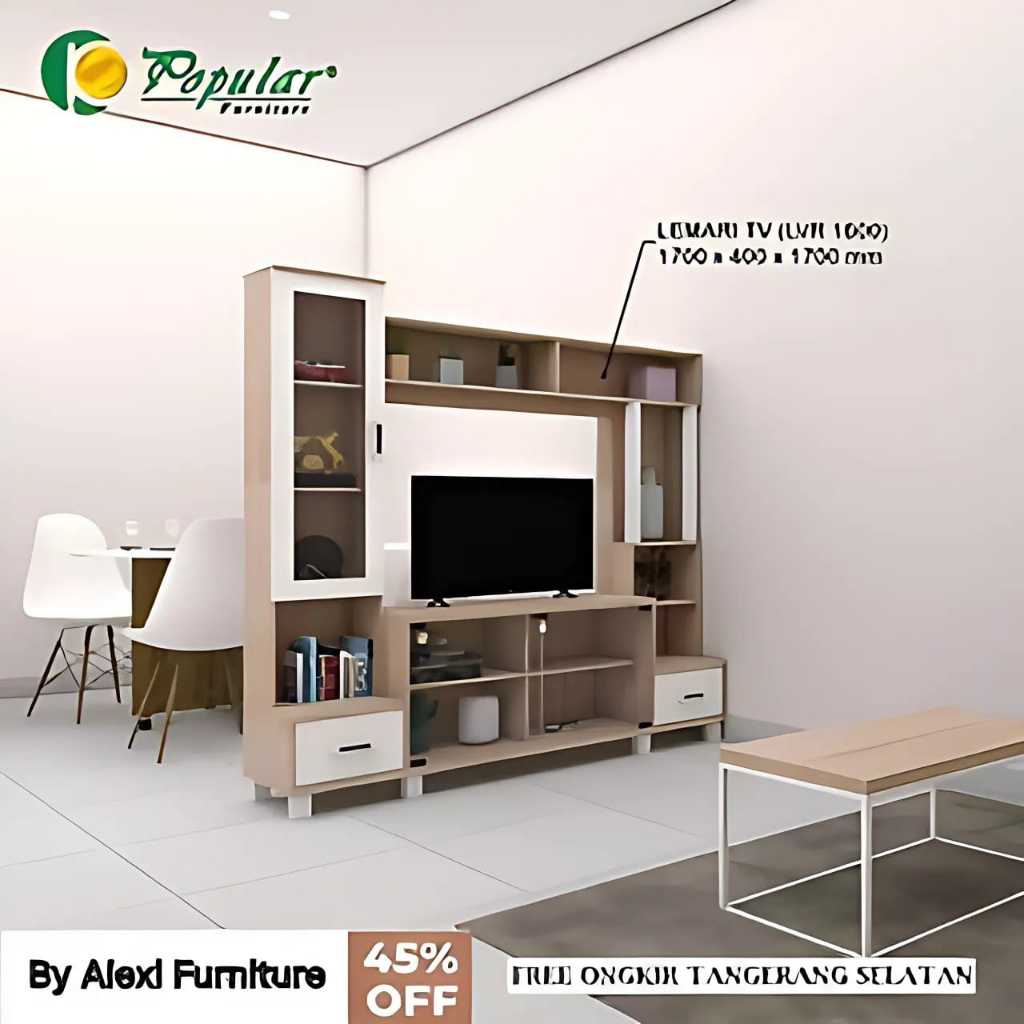 Bufet pajangan TV type LVR 1600