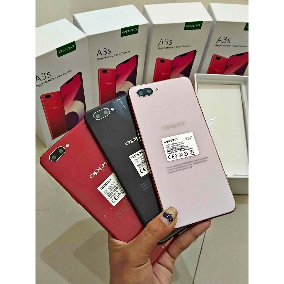 hp OPPO A3S ram 6/128GB 4G LTE Smartphone GARANSI 1 TAHUN 99% Baru