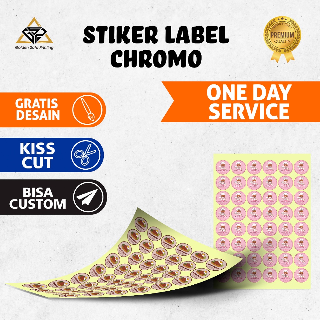 

Cetak Stiker Label Cromo Custom – Bisa Kisscut | Untuk Kemasan Produk & Branding UMKM