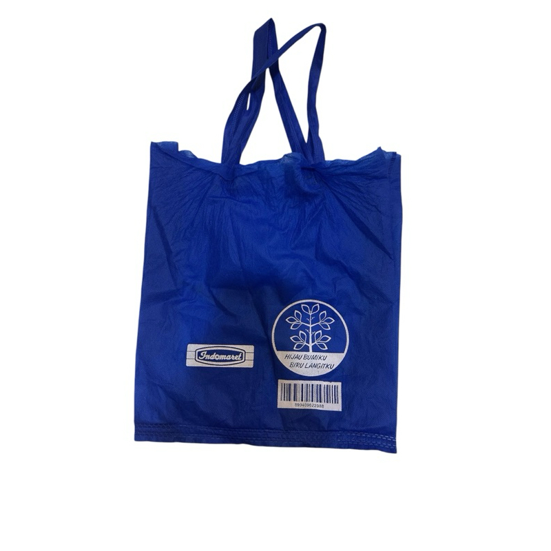 

INDOMARET SpundBond / Tas Bahan Kain Authentic Tote bag Paper bag Tas Kain BIRU