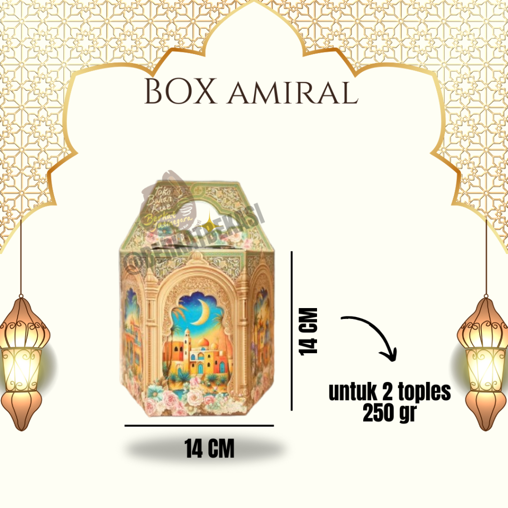

BOX LEBARAN TP2 AMIRAL / DUS LEBARAN ISI 2 TOPLES 250 GRAM / PCS
