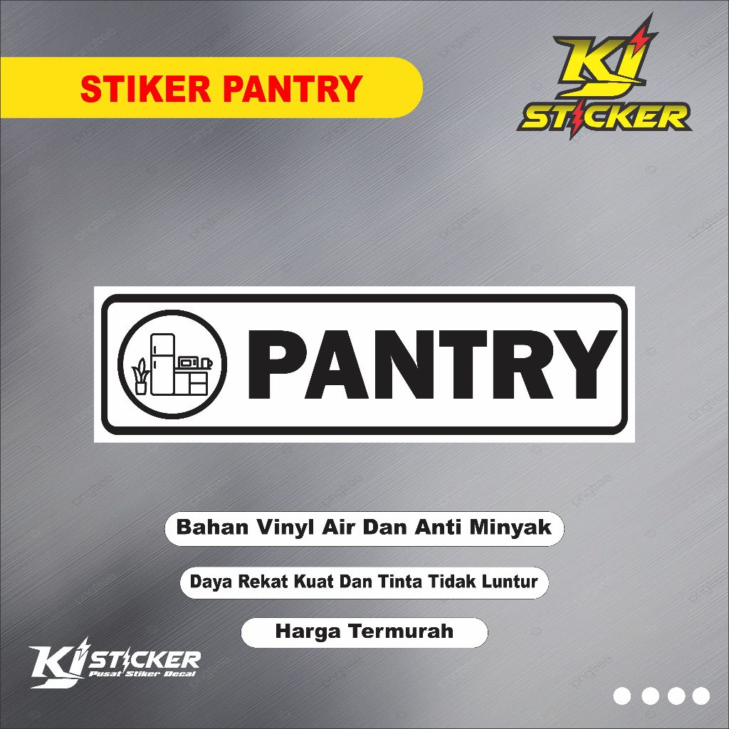 Promo Stiker Ruang Pantry / Stiker Penyimpanan Bahan Makanan / Stiker Penyimpanan Alat Masak / Stike