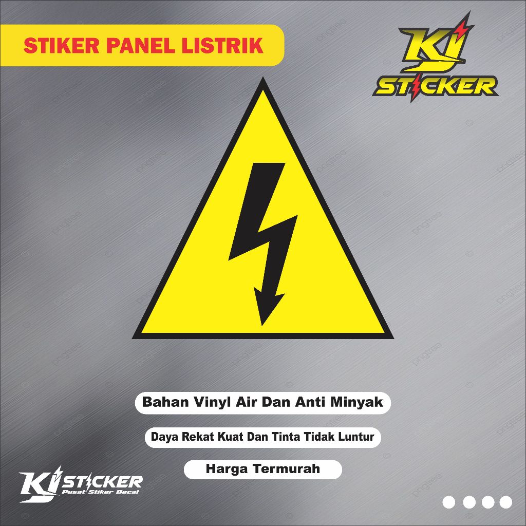 

KJ STIKER Promo Stiker Panel Listrik Segitiga / Stiker Bahaya Panel Listrik / Stiker Danger Panel Listrik