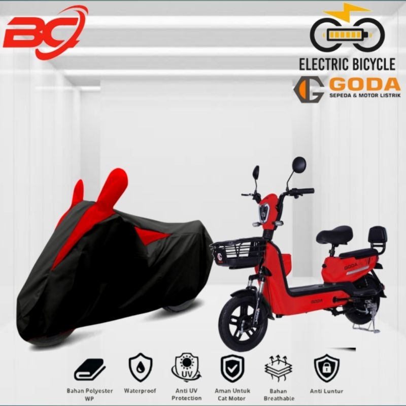 sarung Pelindung MOTOR LISTRIK, Sepeda Elektrik GODA cover motor Bahan waterproof