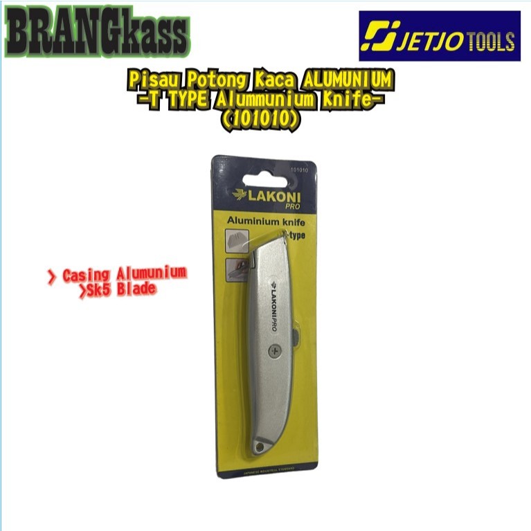 

(101010 ) Pisau kater tipe T Alumunium / T Type Aluminium Knife JETJO TOOOLS / LAKONI PRO