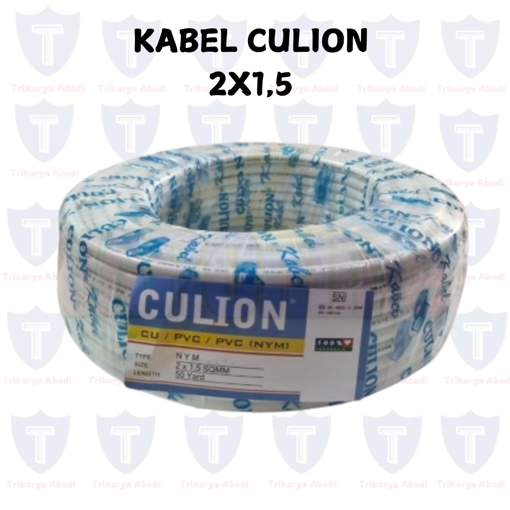 Kabel CULION 2 X 1,5 50M / KABEL BERSERIFIKAT SNI / KABEL LISTRIK