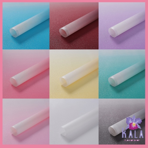 

Kertas Buket Gradation Solid Cellophane Flower Wrapping KB6114