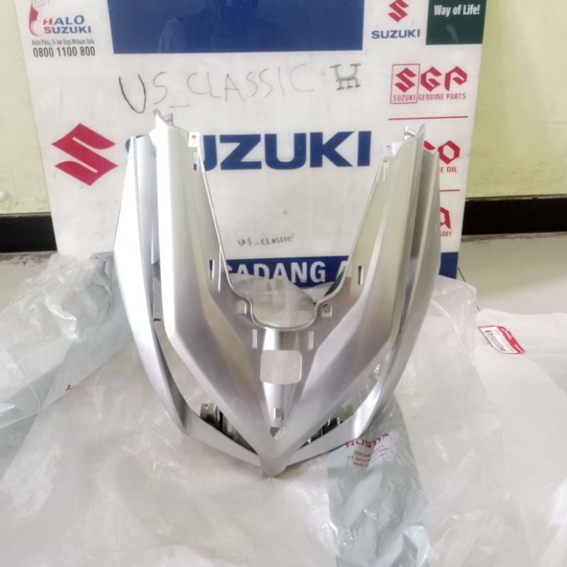 Tameng Panel Cover Lampu Depan Honda Vario 110 Techno Tekno CBS Silver Metallik 64301KVBN50DSM Origi