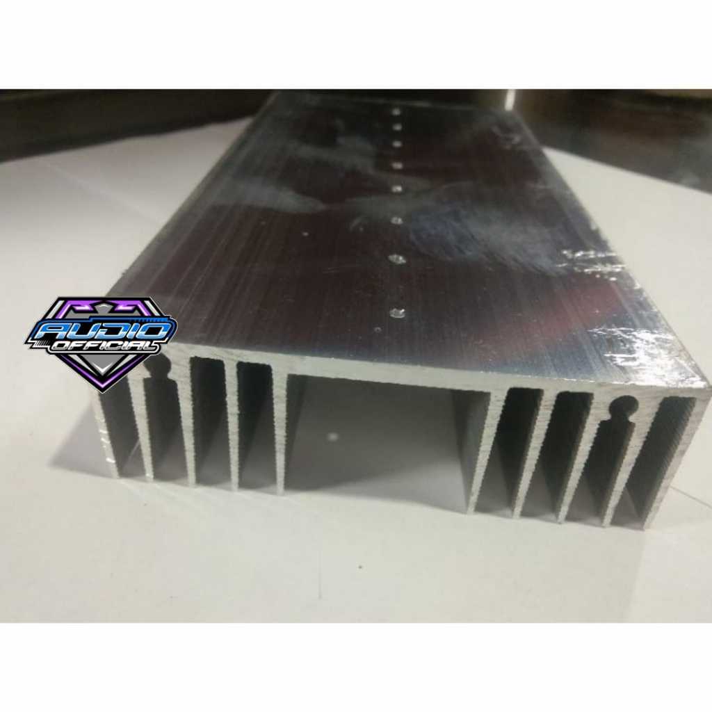 HS Pendingin Transistor 10sirip 20cm SUPER Tebal 4mm / Heatsink Sanken Toshiba TIP NJW MJL