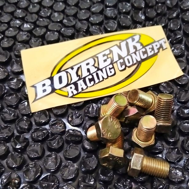 Baut Besi M6x15 Kuning Kunci 10 P1.00 - BOYRENK MADURA