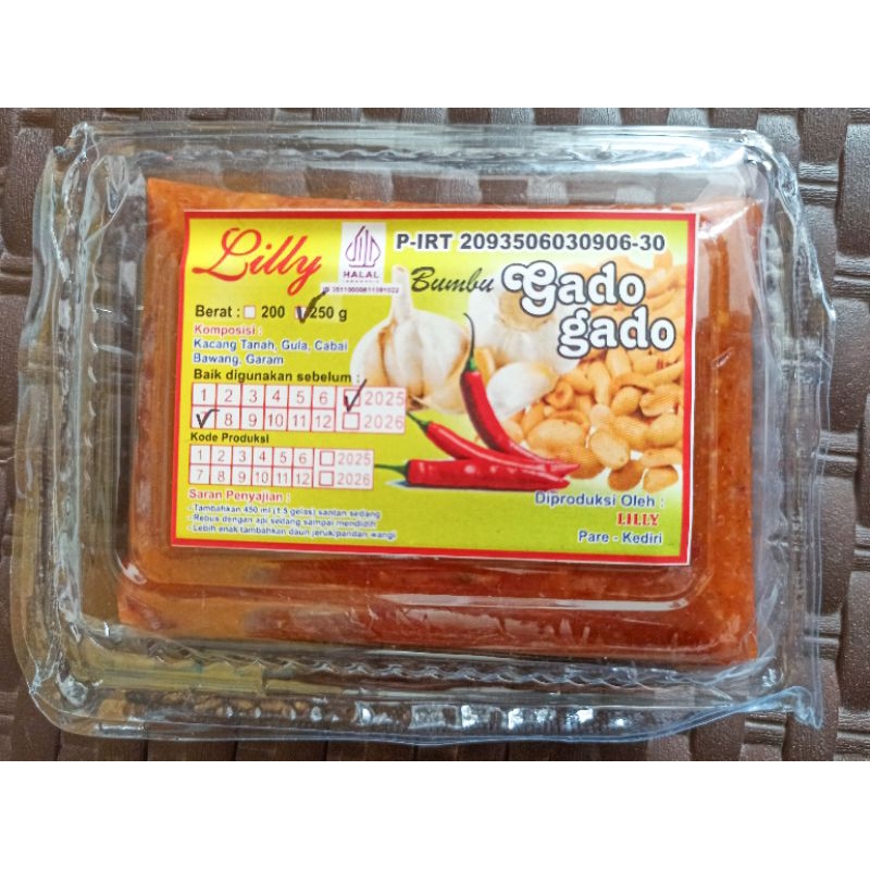 

Sambal Gado-gado LILLY 250gram