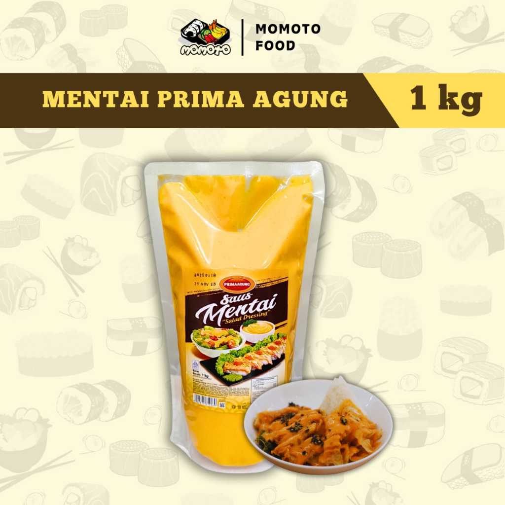 

Prima Agung Saus Mentai 1 kg Halal Saos Jepang Dimsum Grosir