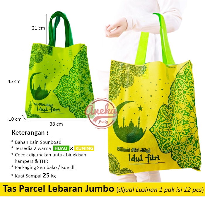 

goodie bag idul fitri JUMBO / tas souvenir snack lebaran / kantong parcel sembako lebaran kuat BESAR