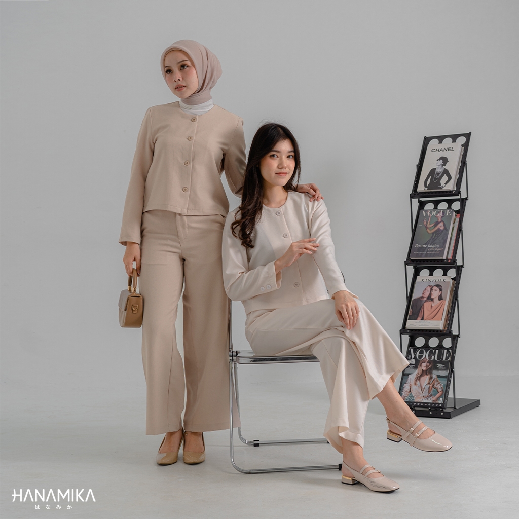 Hanamika | Hanako One Set Blazer Celana Kulot Wanita