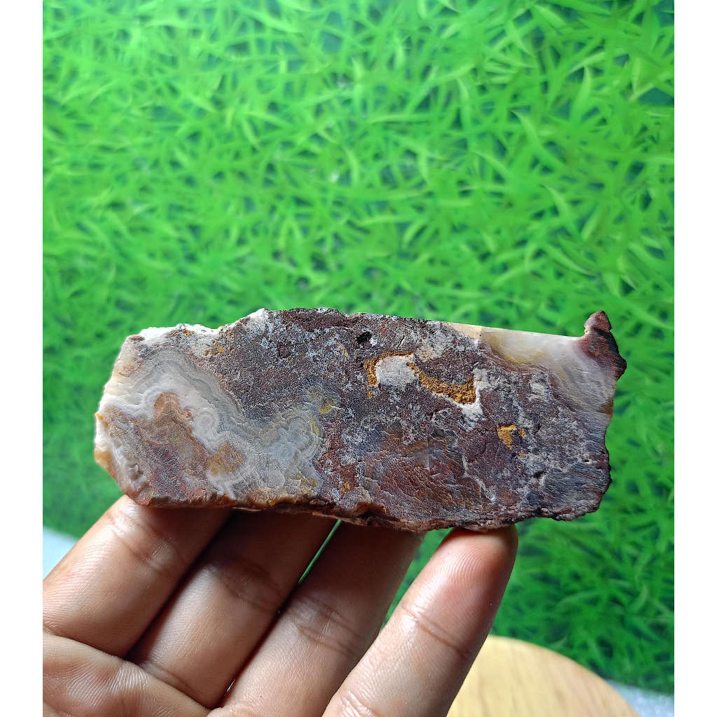 Batu Natural Mexico Agate Rough /Raw Stone (1)