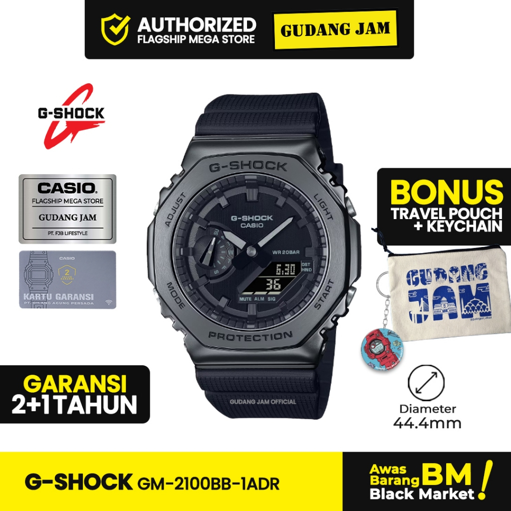 GShock GM-2100BB-1ADR GM-2100 GM2100BB GM2100 Garansi Resmi 2 Tahun