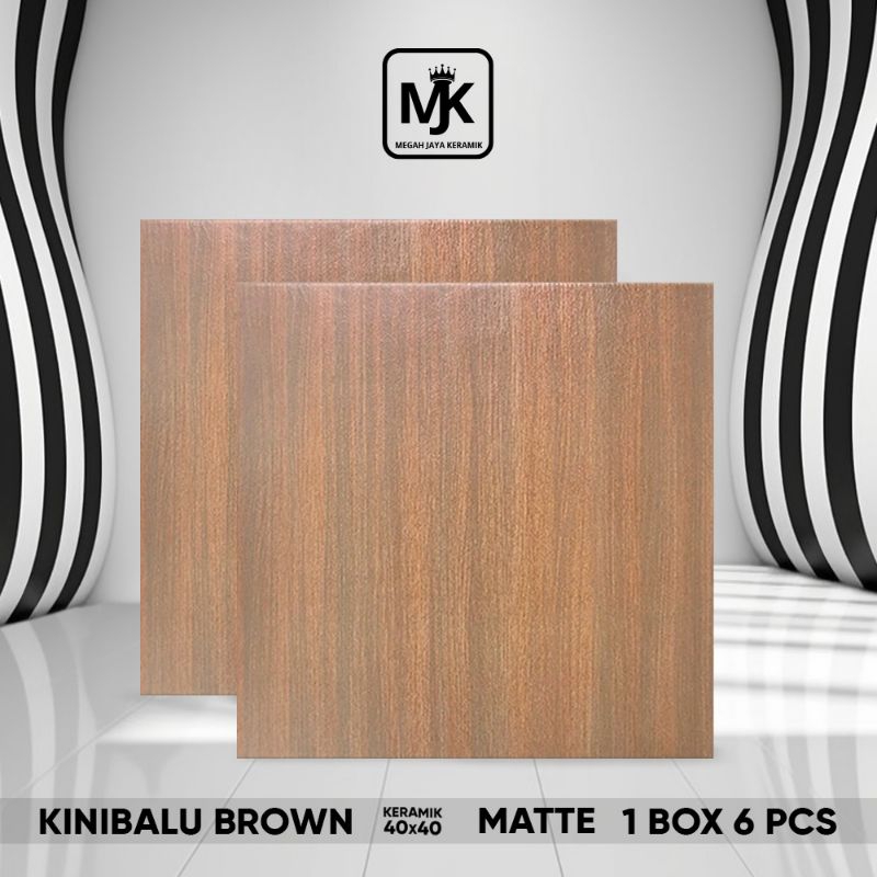 Keramik teras rumah Accura  Kinibalu Brown 40 x 40