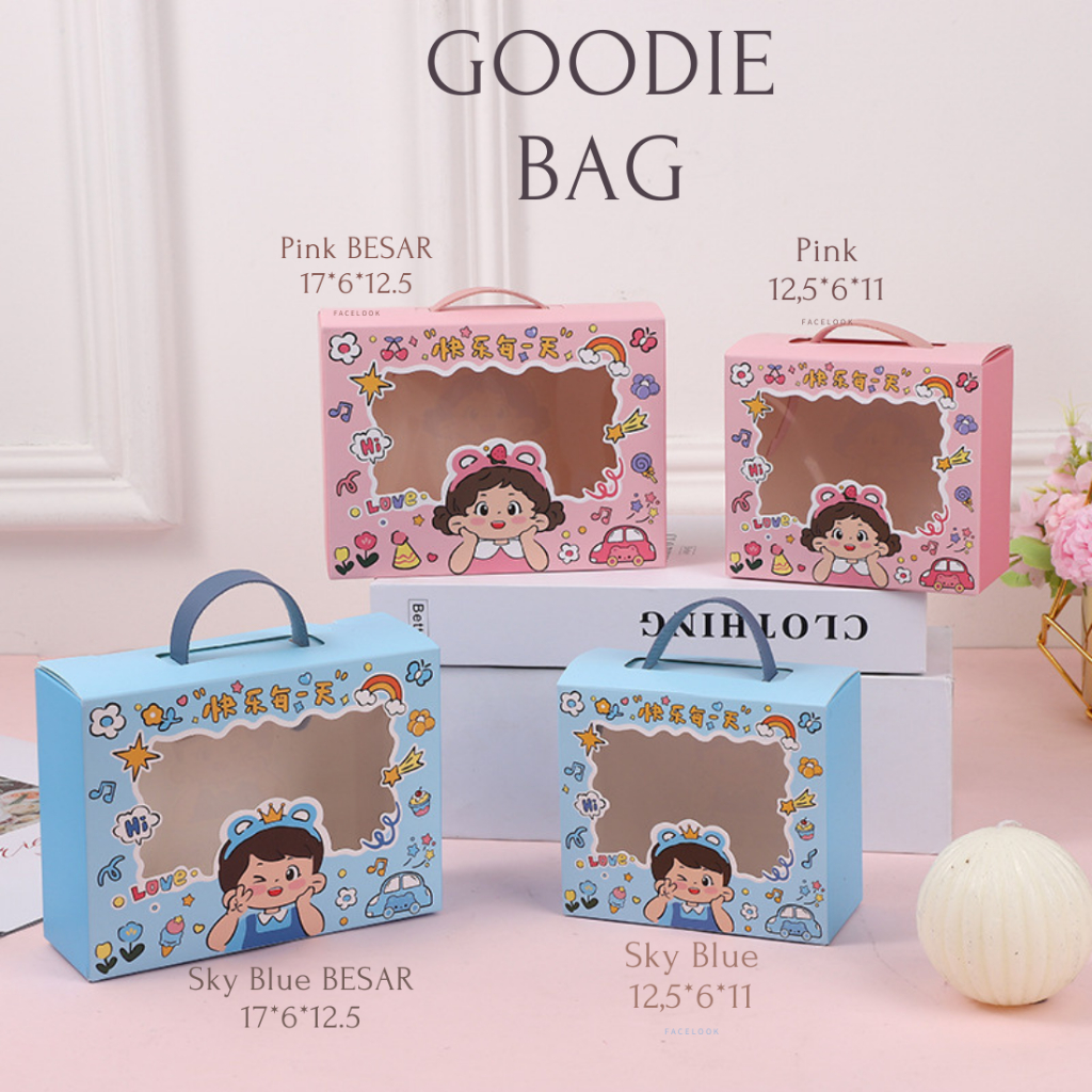 

GIFT BOX - GOODIE BAG TENTENG - KOTAK HAMPERS ULANGTAHUN ANAK / BABY FULL MONTH - KOTAK HADIAH