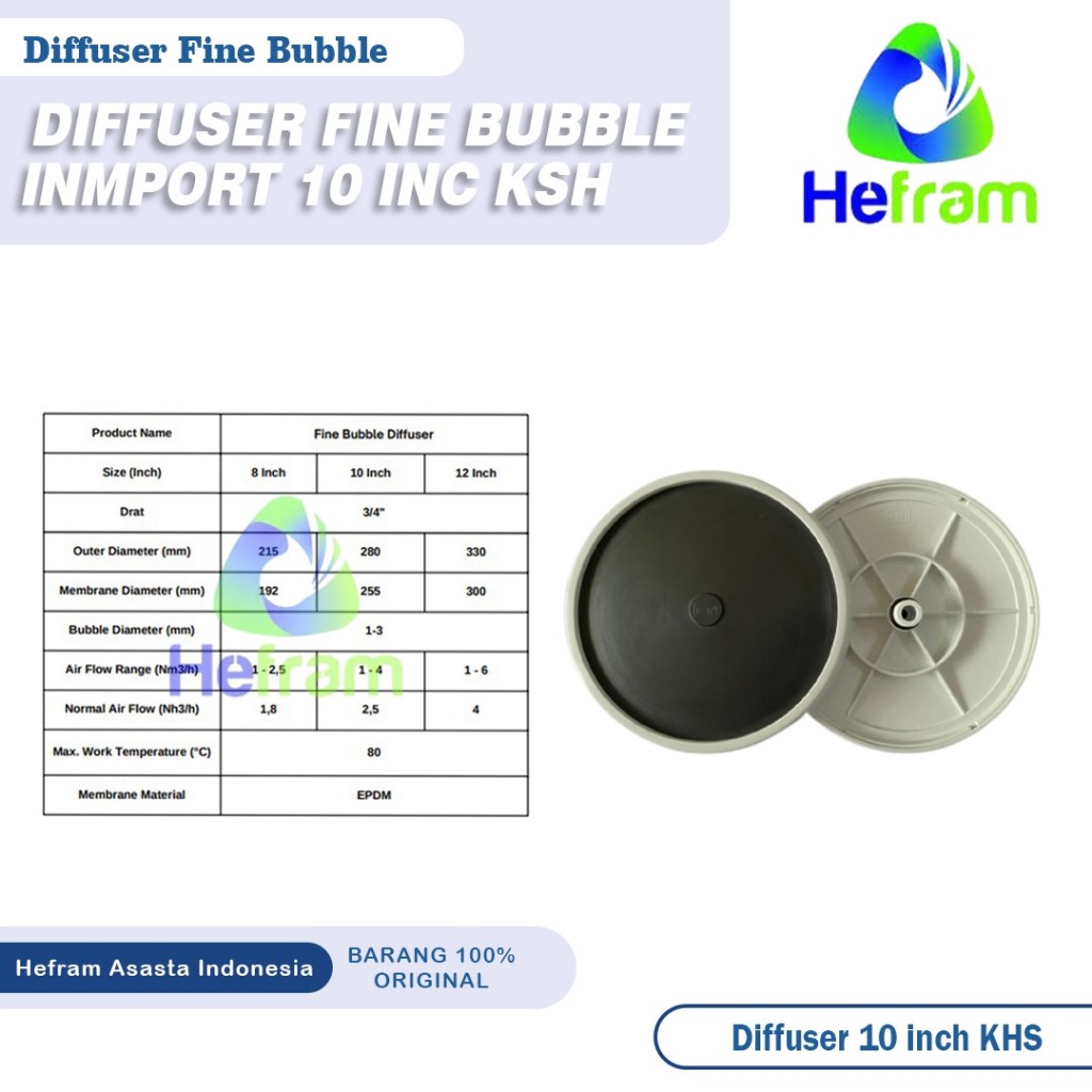 Fine Bubble Diffuser KSH ex germany 10 Inch