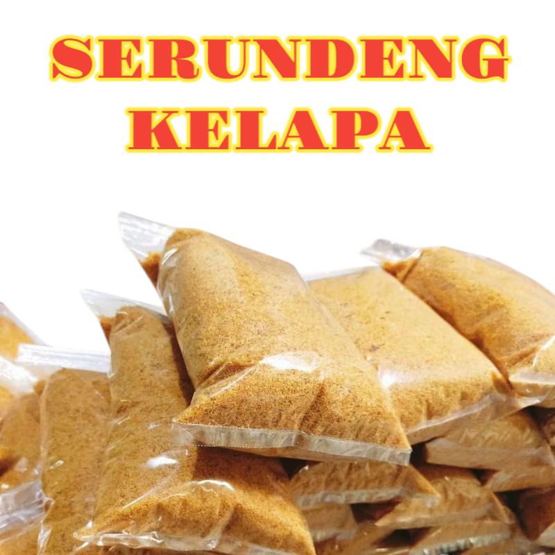 

serundeng kelapa 500gram 600 gram,250 gram rasa gurih enak mantap untuk di konsumsi