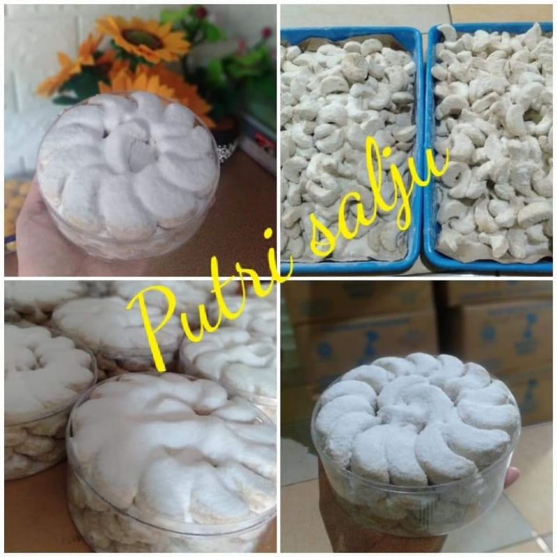 

KUKER PUTRI SALJU UKURAN TOPLES 500GR KUE KERING LEBARAN