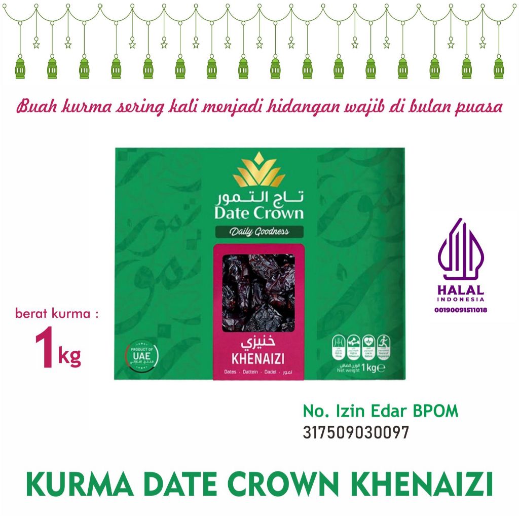 

Kurma Khenaizi 1 kg Kurma lembut dan enak original premium