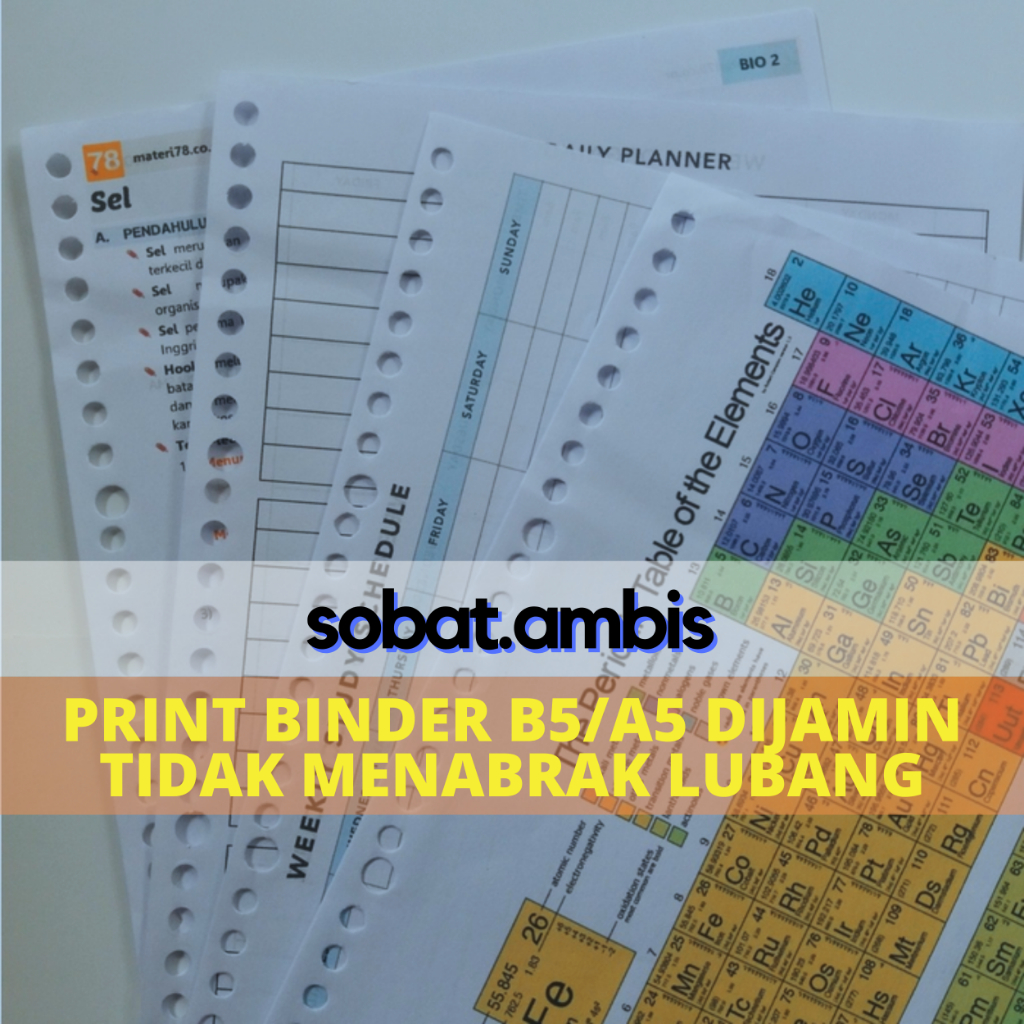

PRINT KERTAS BINDER A5/B5 (BW/WARNA) (MIN ORDER 25x)