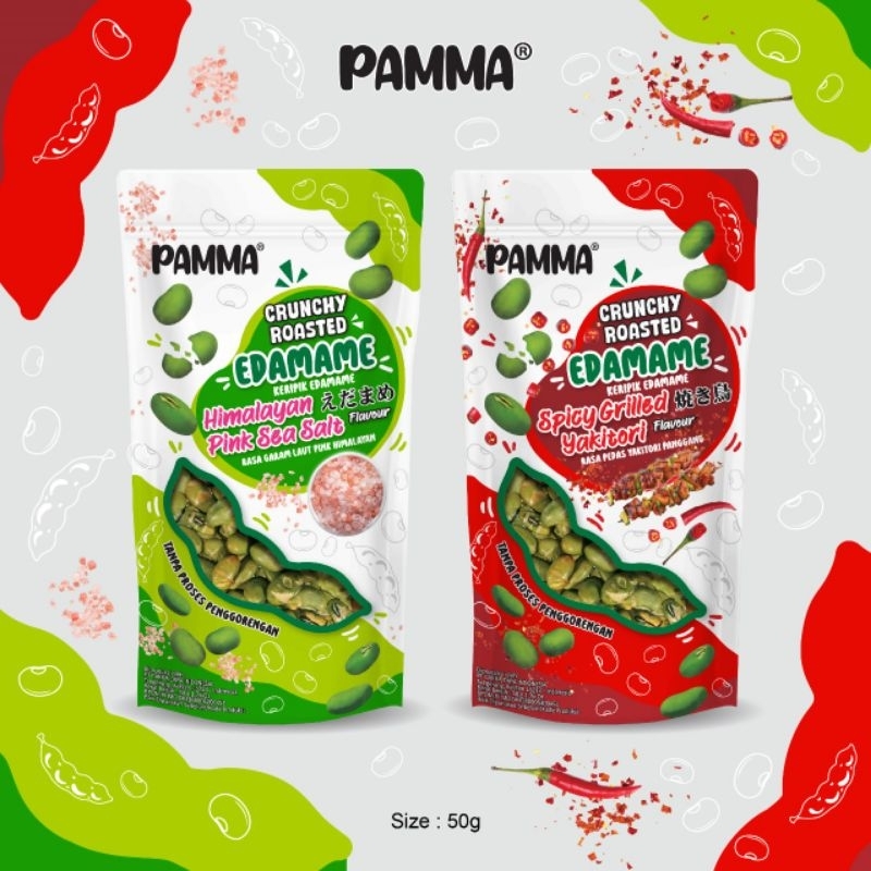 

Edamame crunchy roasted himalaya pink sea salt 60g PAMMA