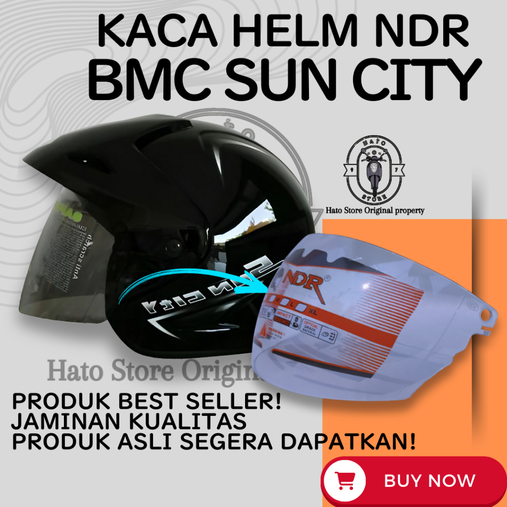 Kaca Helm BMC SUN CITY Visor Helmet Berkualitas