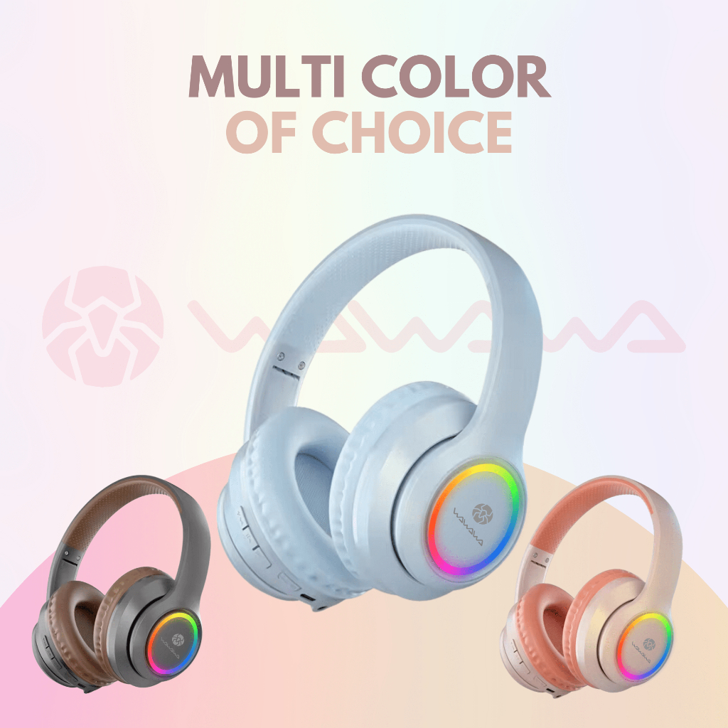 WAWAWA WA-P102 RGB Gaming Headphone with Wireless Bluetooth 5.3