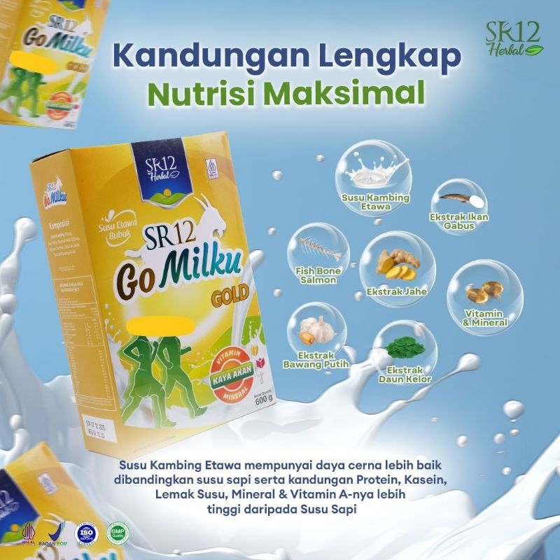 

SR12 Gomilku Gold | Susu bubuk kambing etawa