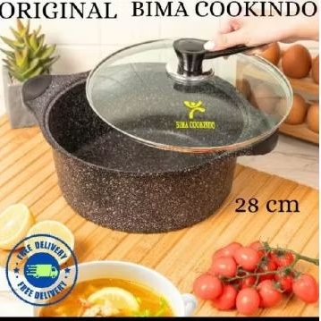 Bima Cookindo Panci 28 cm (bonus pisau set+buku resep)