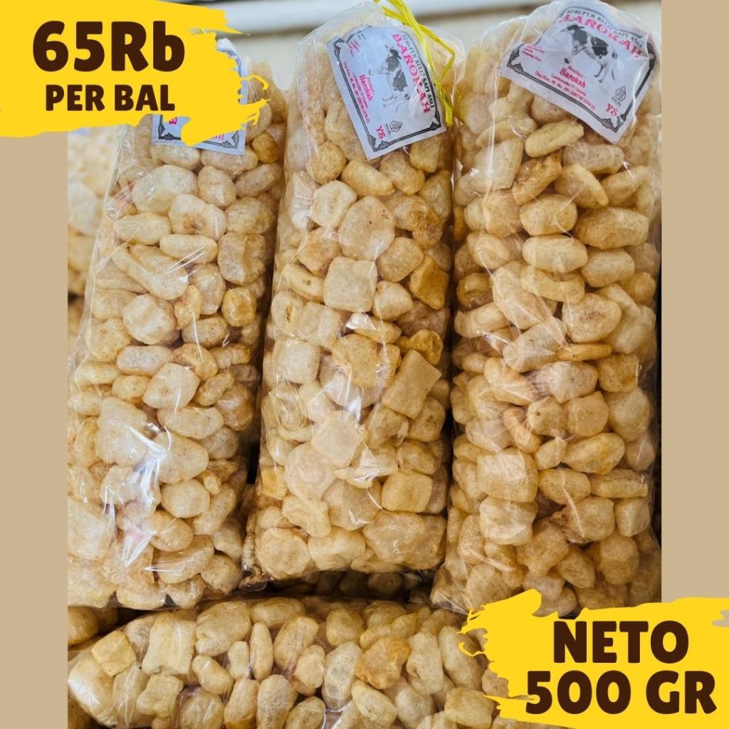 

KRUPUK KULIT SAPI ASLI KHAS CIREBON RASA ASIN GURIH 500GR PER BAL