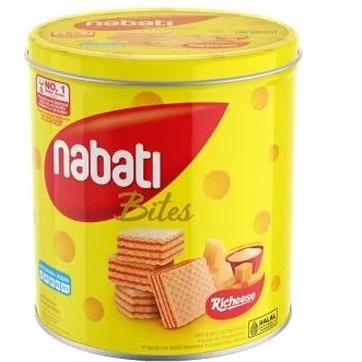 

richeese nabati keju & pink lava kaleng 240g
