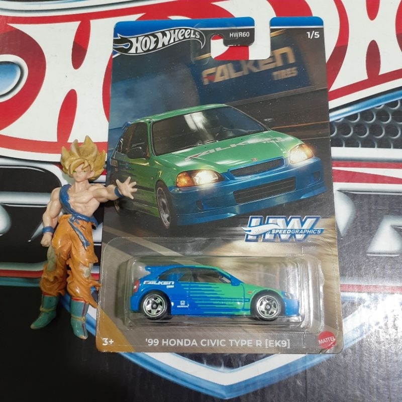 Hot Wheels 99 Honda Civic Type R EK9 Falken Hw Speed Graphics