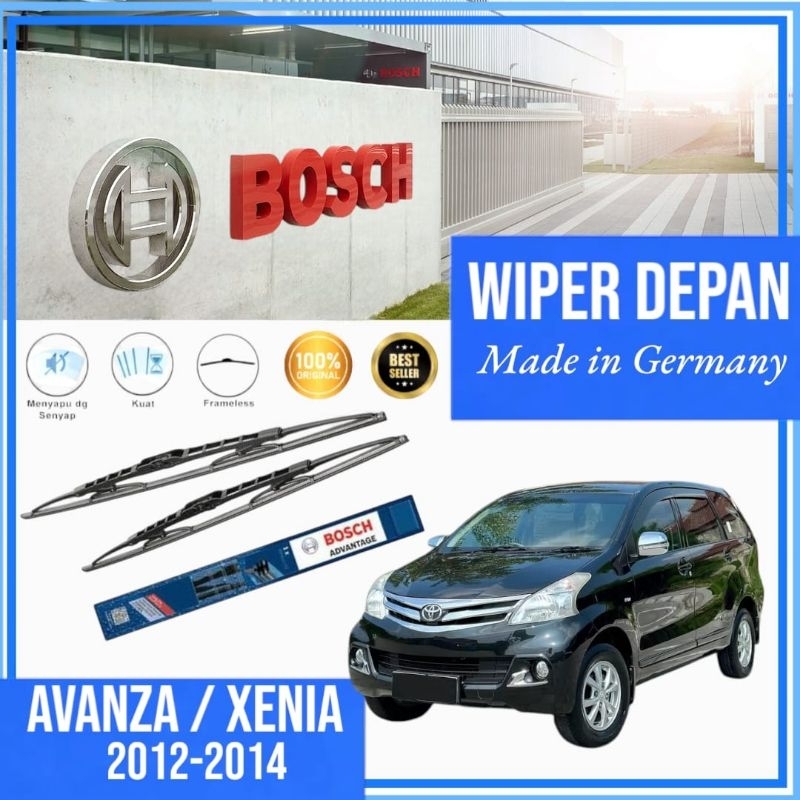 WIPER BALDE DEPAN MOBIL AVANZA XENIA 2012 2013 2014 BOSCH ORI 21" 14”