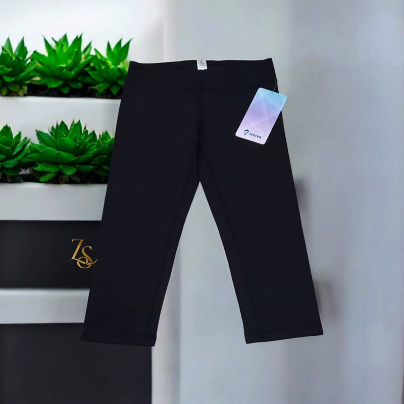 Ivivva by Lululemon Rhythmic Crop Luxtreme Leggings Black Size 12