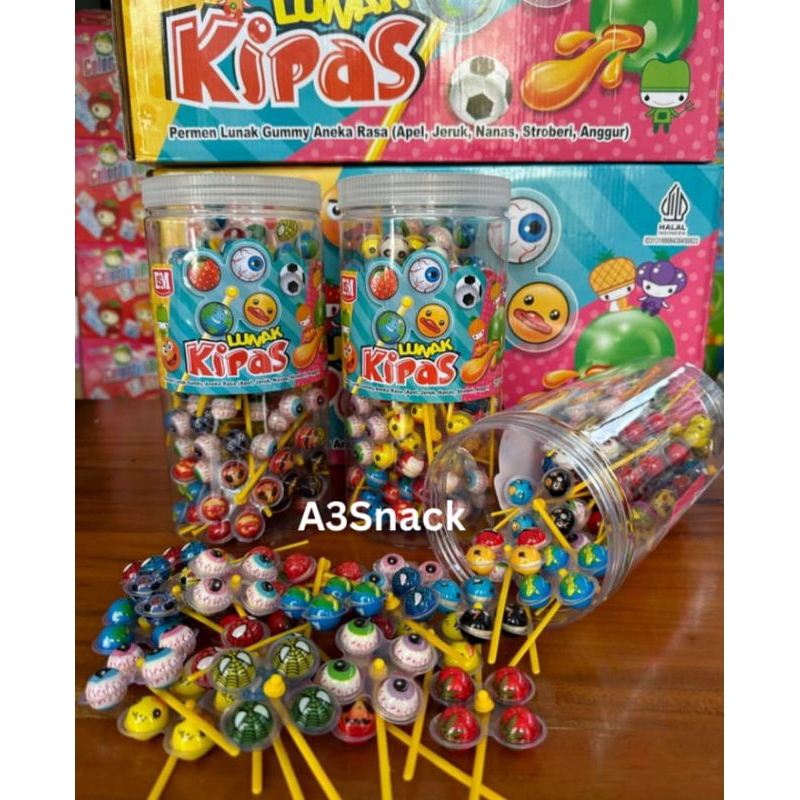 

Permen lunak kipas mini dsm 1 toples isi 50 pcs